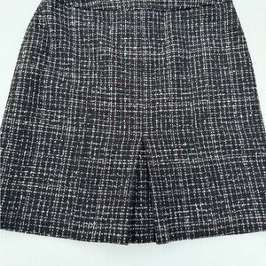 Brooks Brothers Black and White Tweed Skirt